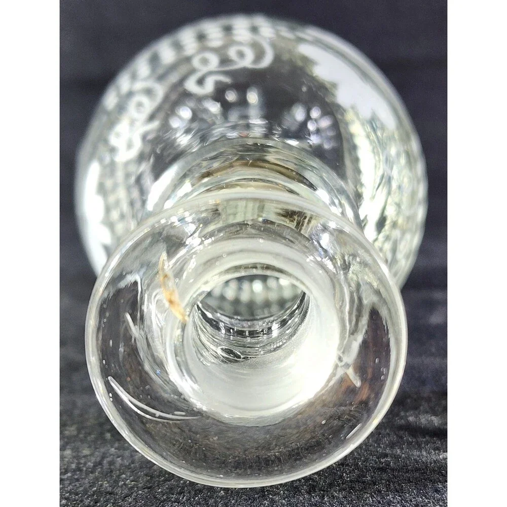 Antique (19th Cent.) Soda Glass Decanter ~Fancy Pinnacle Stopper, Bohemia c.1860